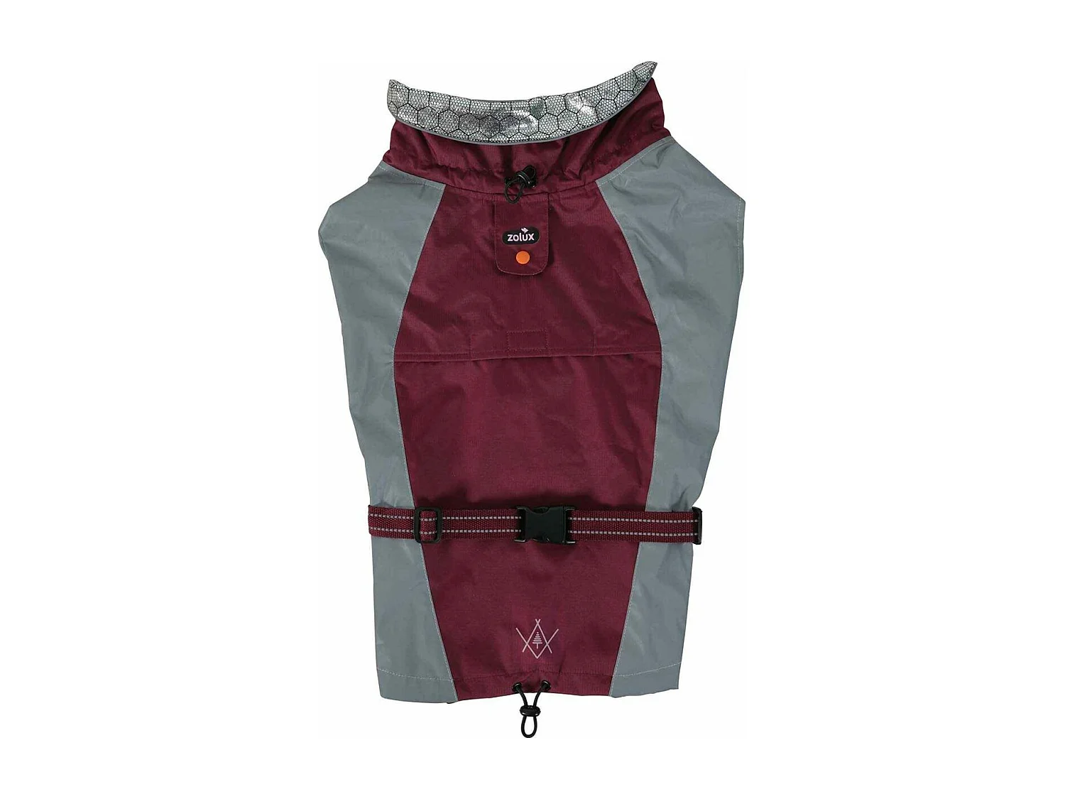 Veste technique en tissu thermo-réflecteur rouge Bivouak 55 cm