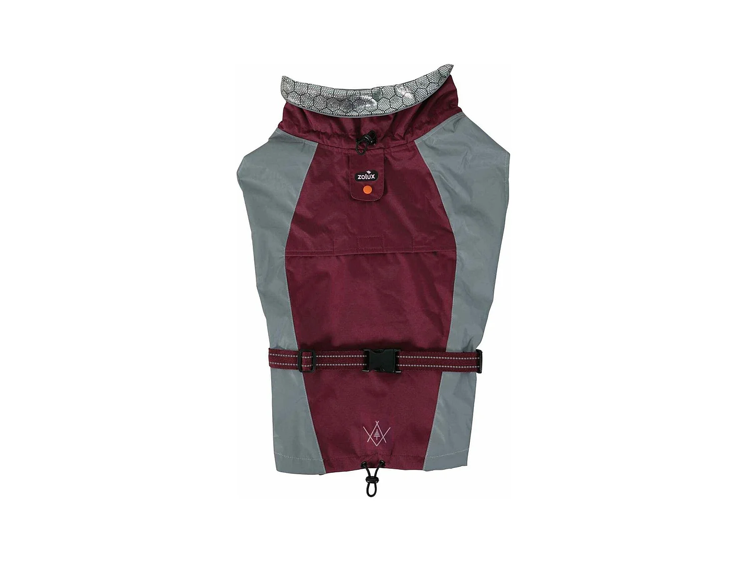 Veste technique en tissu thermo-réflecteur rouge Bivouak 55 cm