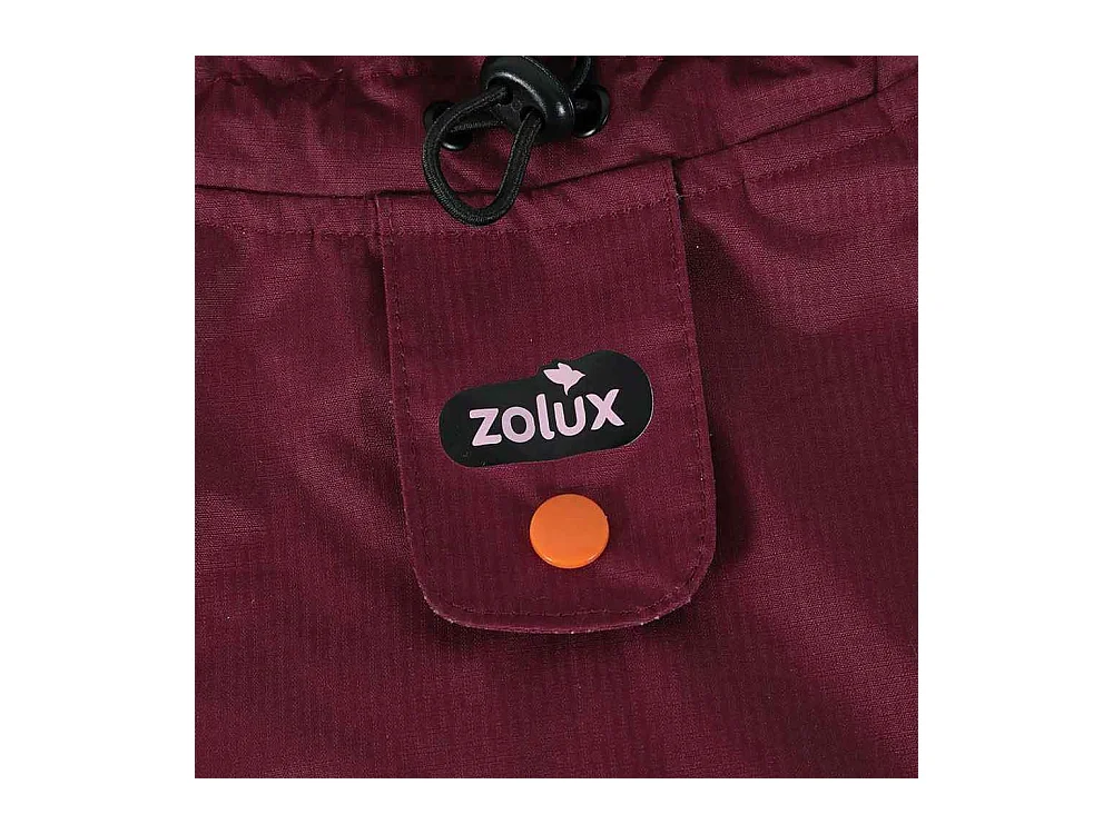 Veste technique en tissu thermo-réflecteur rouge Bivouak 45 cm