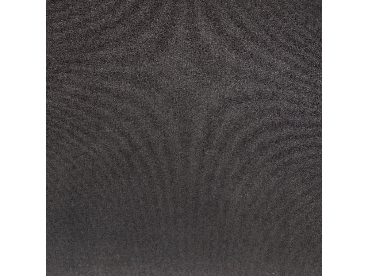 Tabouret Fauteuil de Bar en velours Gris et pieds en métal Noir