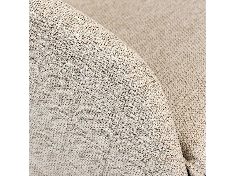 Tabouret Fauteuil de Bar en velours Beige et pieds en métal Noir