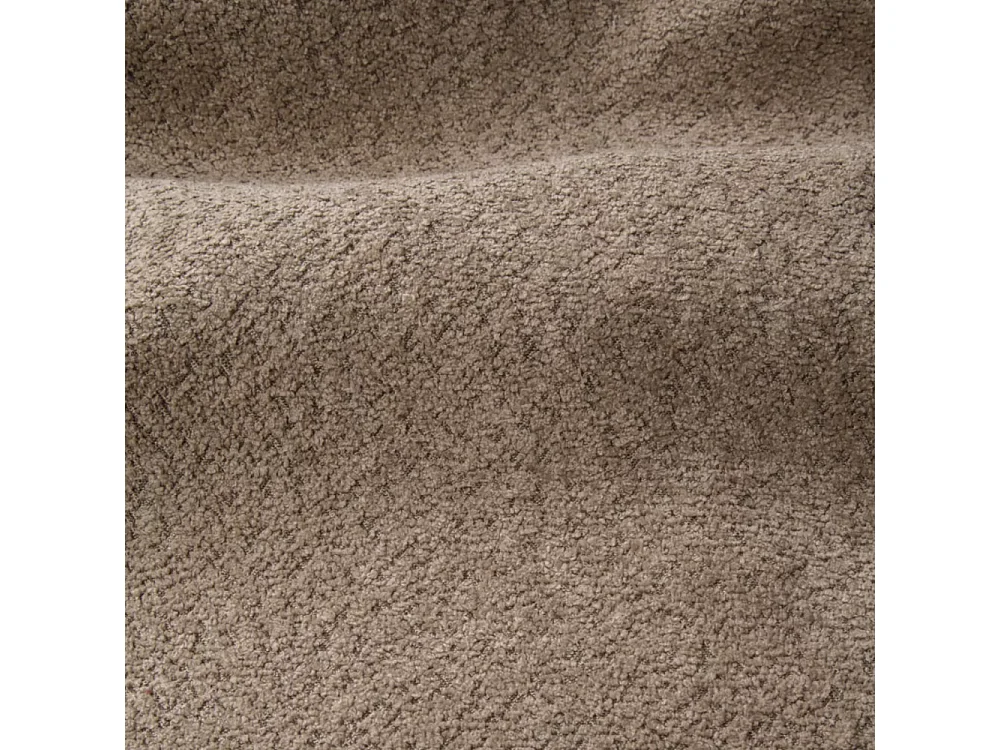 Canapé panoramique 7 places symétrique en bouclette taupe  MYRA