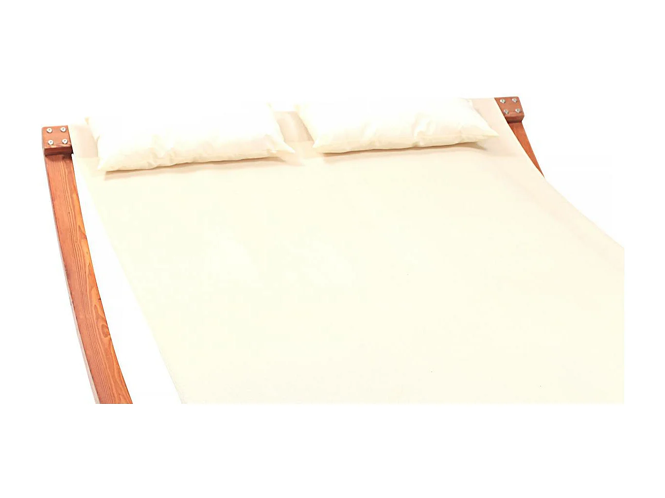 Hamac bois en texline "Relax" - 2 places - Ecru