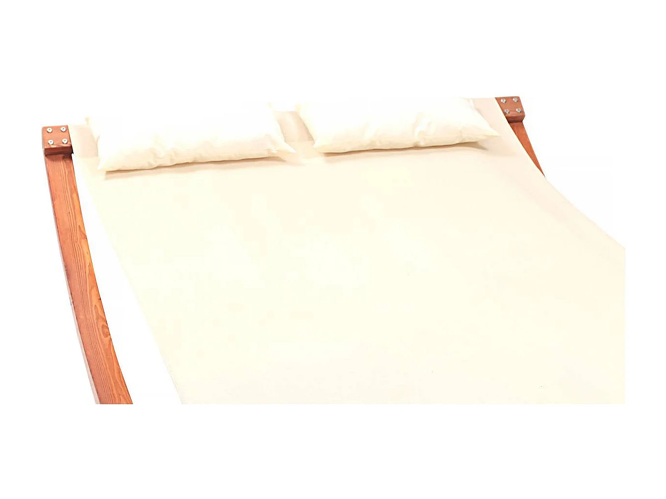 Rede texline de madeira "Relax" - 2 lugares - Ecru