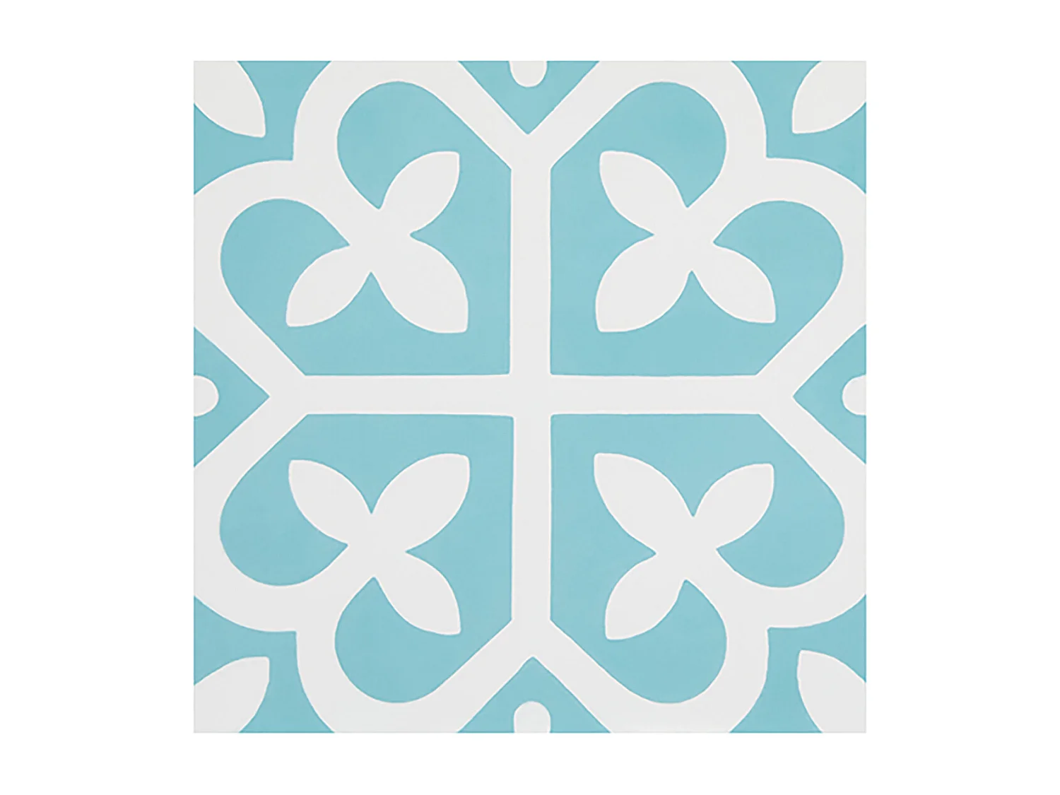 Boite de 24 Carreaux de ciment véritable 0,96m2 / Carreaux de ciment artisanaux coloris bleu pour sol et mur - l.20 x L.20 cm 