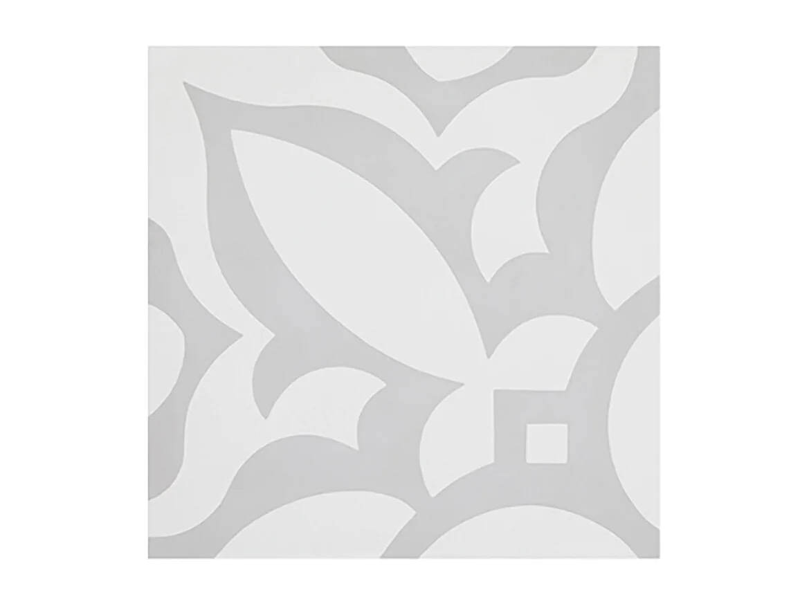 Boite de 24 Carreaux de ciment véritable 0,96m2 /Carreaux de ciment artisanaux pour sol et mur coloris gris - l.20 x L.20 cm