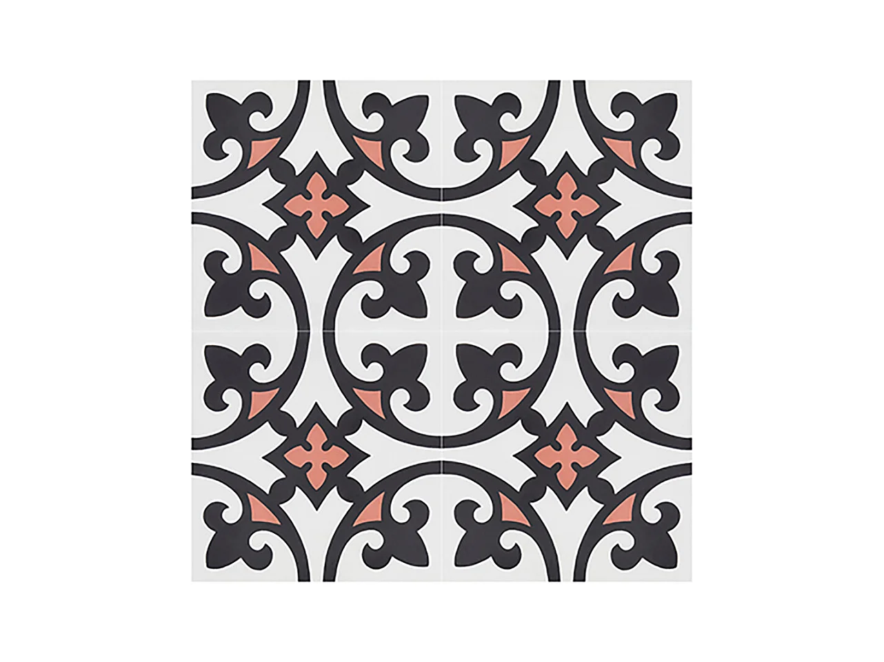 Boite de 24 Carreaux de ciment véritable 0,16m2 / Carreaux de ciment artisanaux Multicolore pour sol et mur - l.20 x L.20 cm