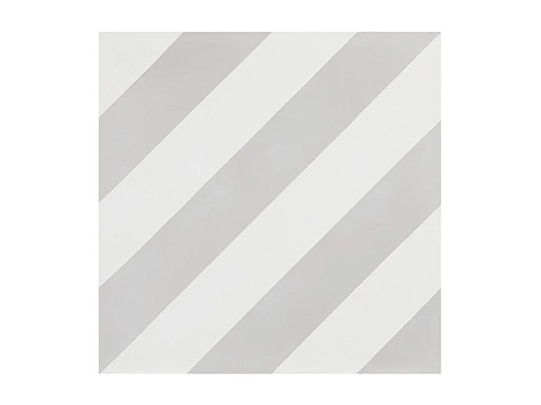 Boite de 24 Carreaux de ciment véritable 0,96m2 / Carreaux de ciment artisanaux pour sol et mur coloris gris - l.20 x L.20 cm