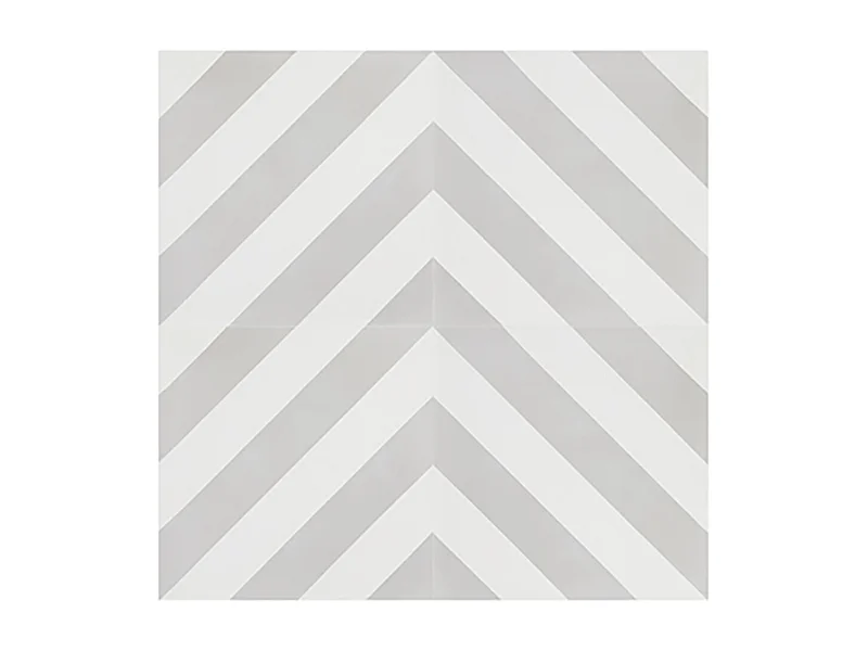 Boite de 24 Carreaux de ciment véritable 0,96m2 / Carreaux de ciment artisanaux pour sol et mur coloris gris - l.20 x L.20 cm