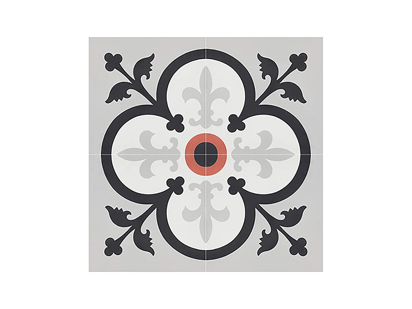Boite de 24 Carreaux de ciment véritable 0,96m2 / Carreaux de ciment artisanaux pour sol et mur multicolore - l.20 x L.20cm 