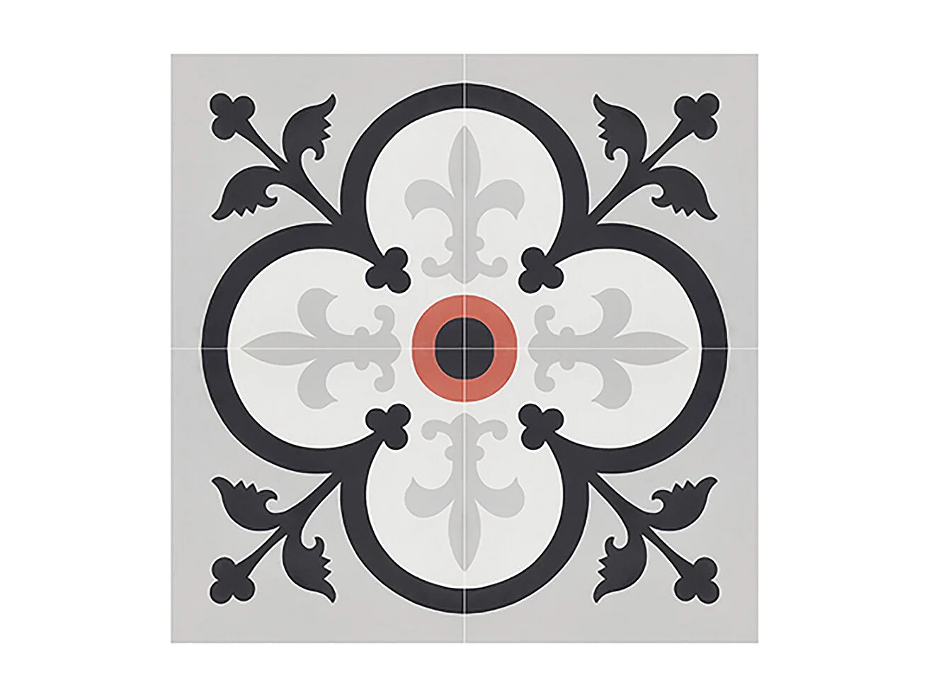 Boite de 24 Carreaux de ciment véritable 0,96m2 / Carreaux de ciment artisanaux pour sol et mur multicolore - l.20 x L.20cm 