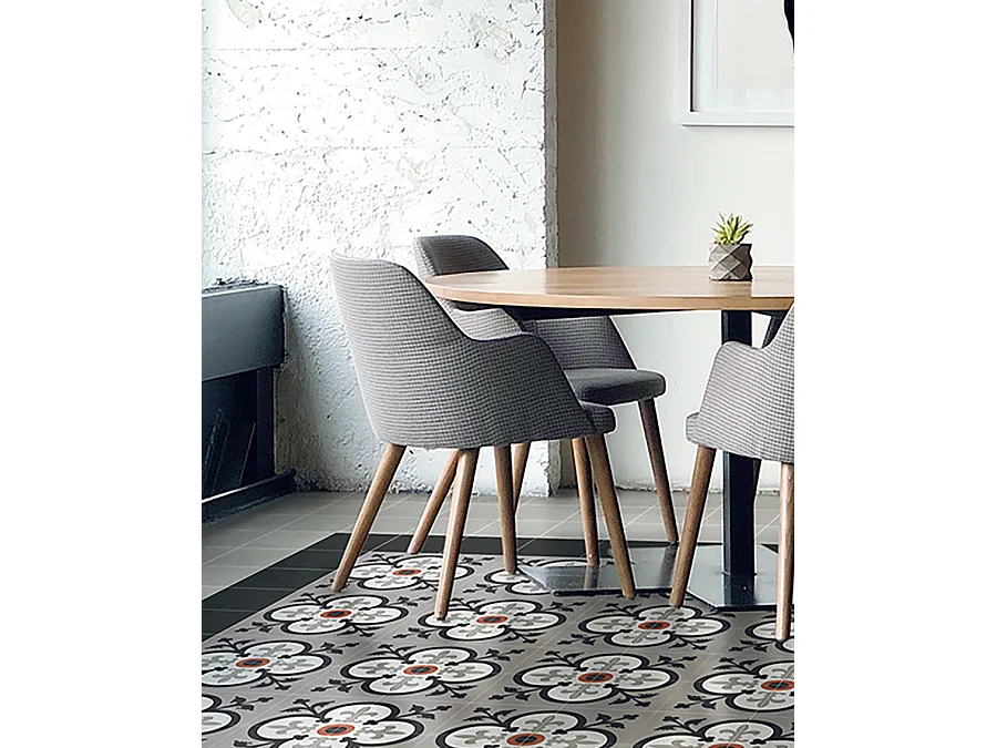 Boite de 24 Carreaux de ciment véritable 0,96m2 / Carreaux de ciment artisanaux pour sol et mur multicolore - l.20 x L.20cm 