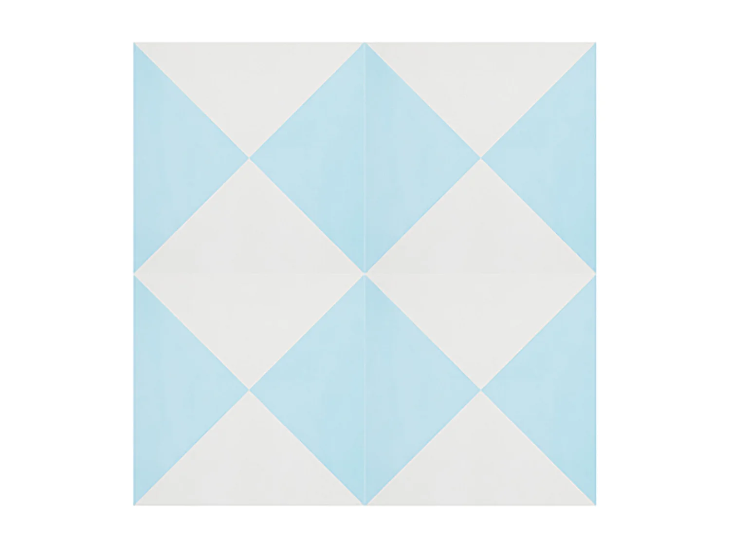 Boite de 24 Carreaux de ciment véritable 0,96m2 / Carreaux de ciment artisanaux pour sol et mur coloris Bleu - l.20 x L.20cm