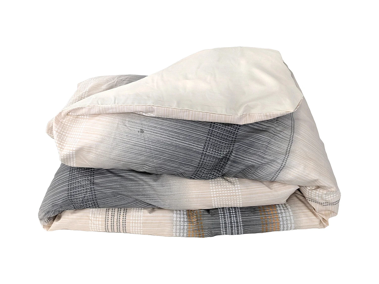 Housse de couette 140x200 cm percale coton ESTEBAN Beige