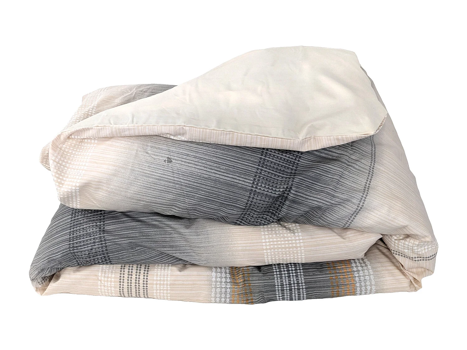 Housse de couette 140x200 cm percale coton ESTEBAN Beige