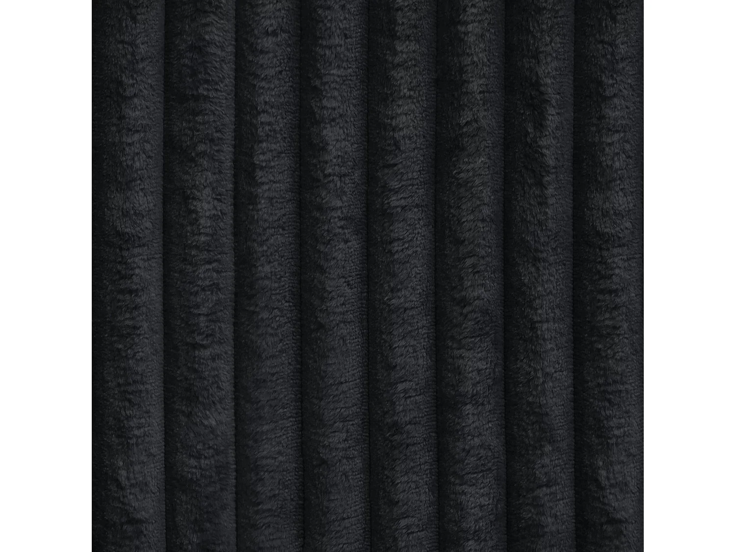 Canapé 4 places velours côtelé XXL noir 240cm BLISS