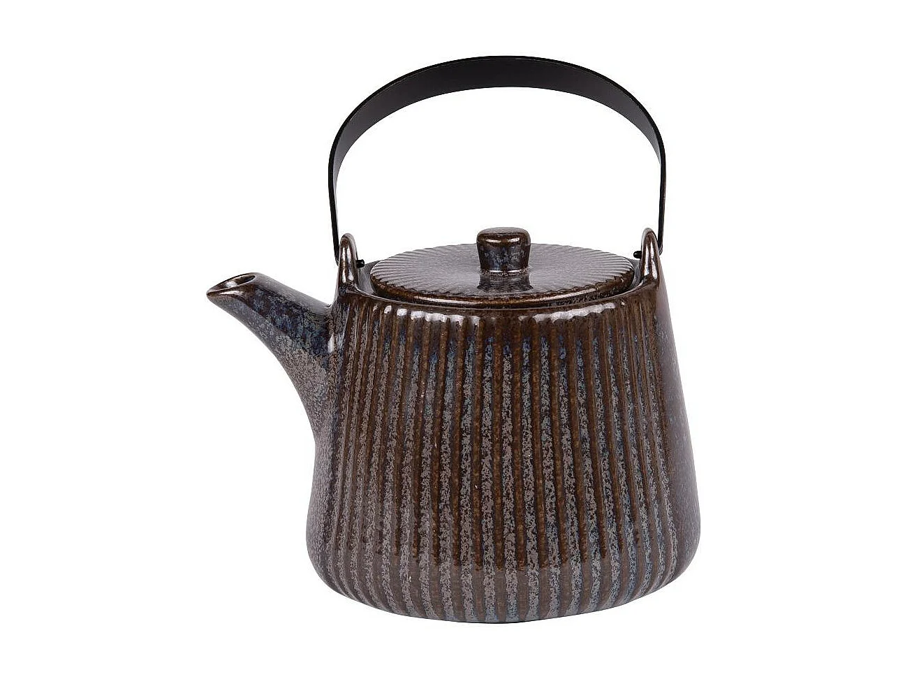 Théière avec filtre Tiao noir-marron 1L