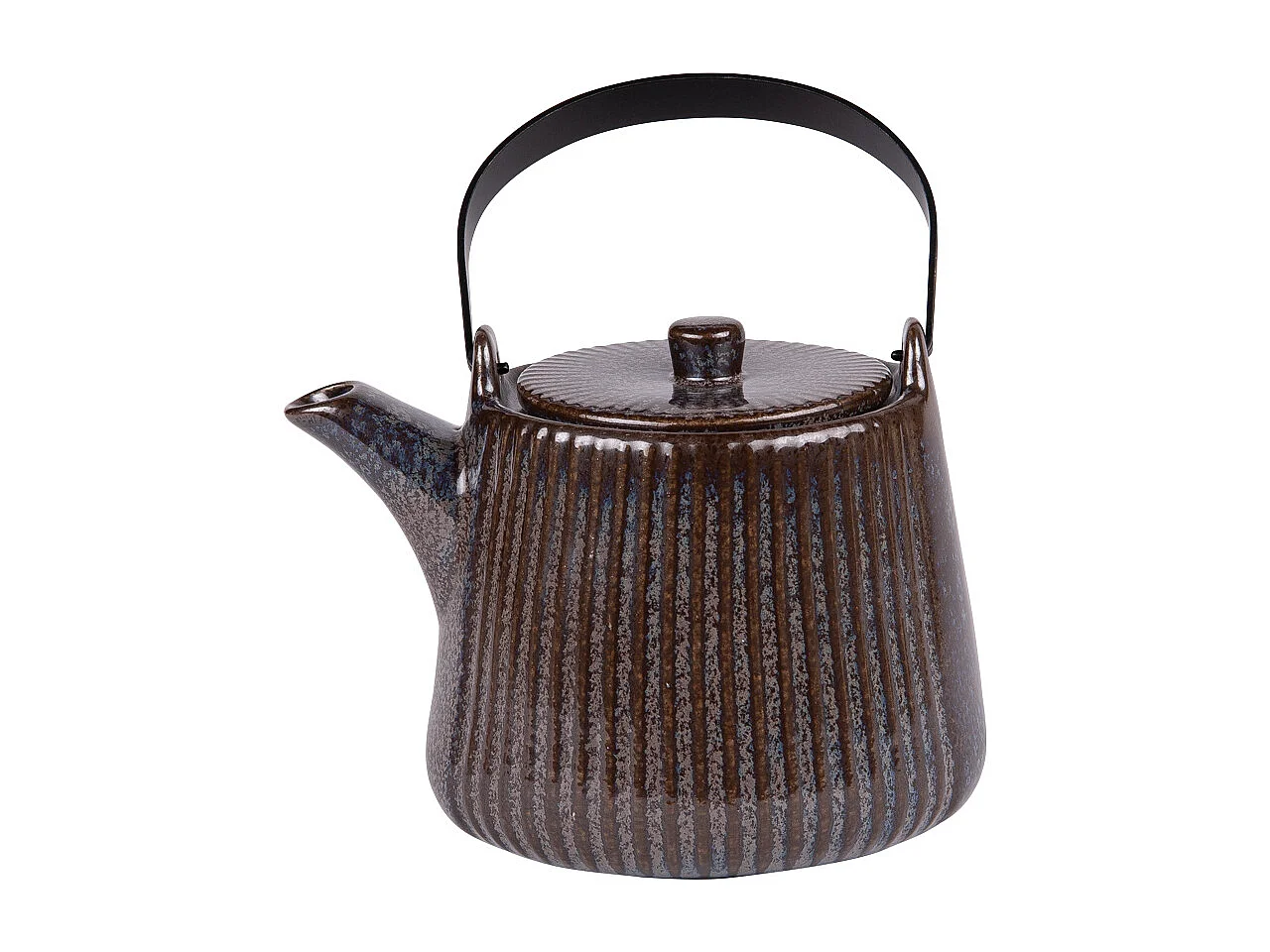 Théière avec filtre Tiao noir-marron 1L