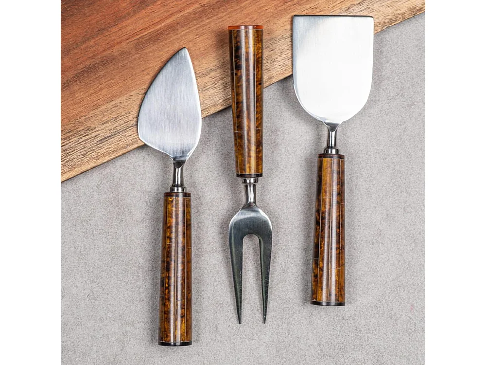 Service à fromage avec 3 couteaux Sabaï