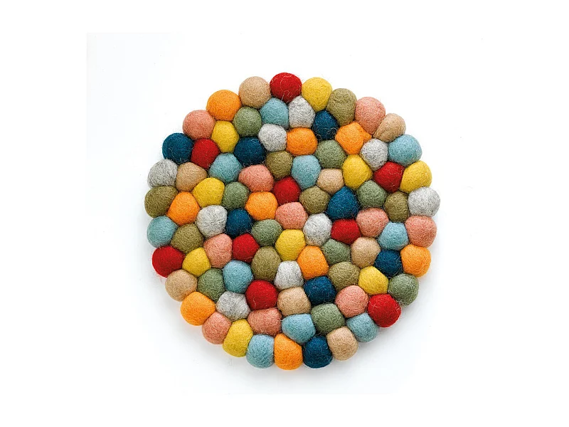Dessous de plat Lana coloré rond