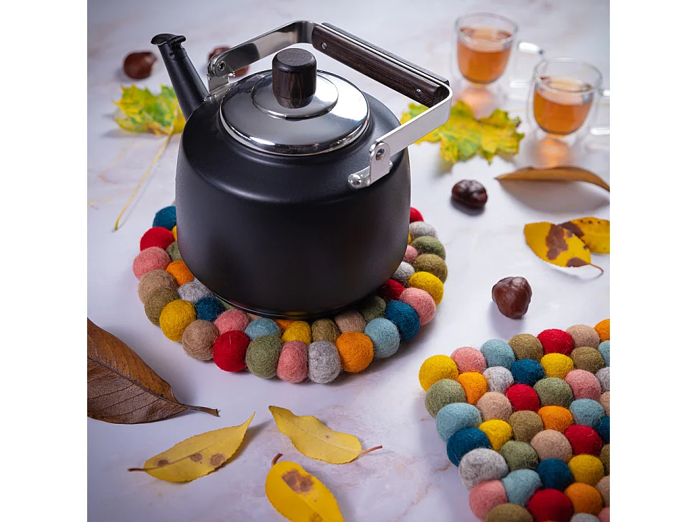 Dessous de plat Lana coloré rond