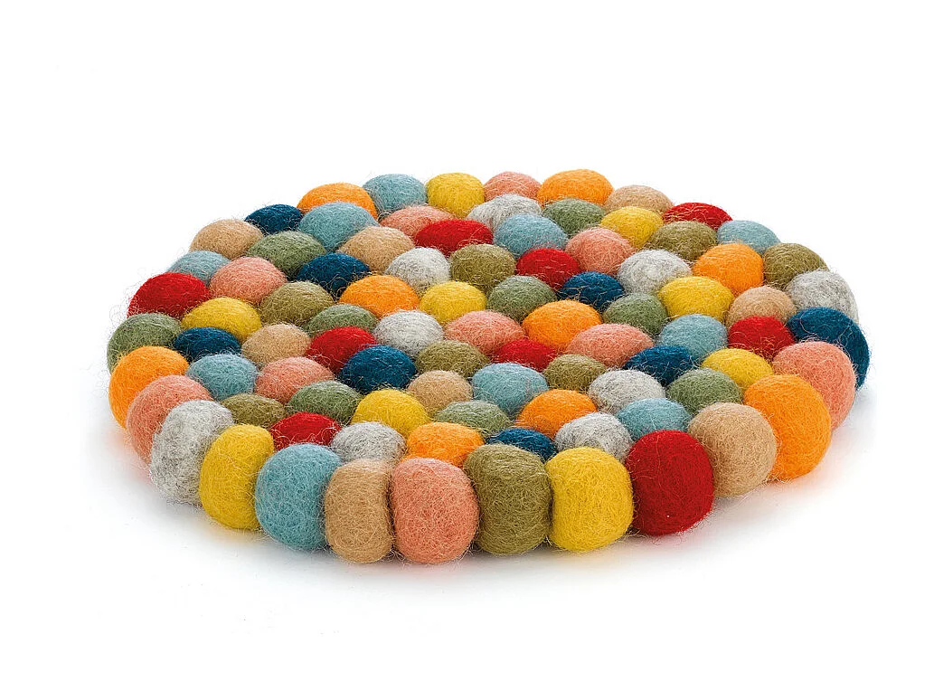 Dessous de plat Lana coloré rond