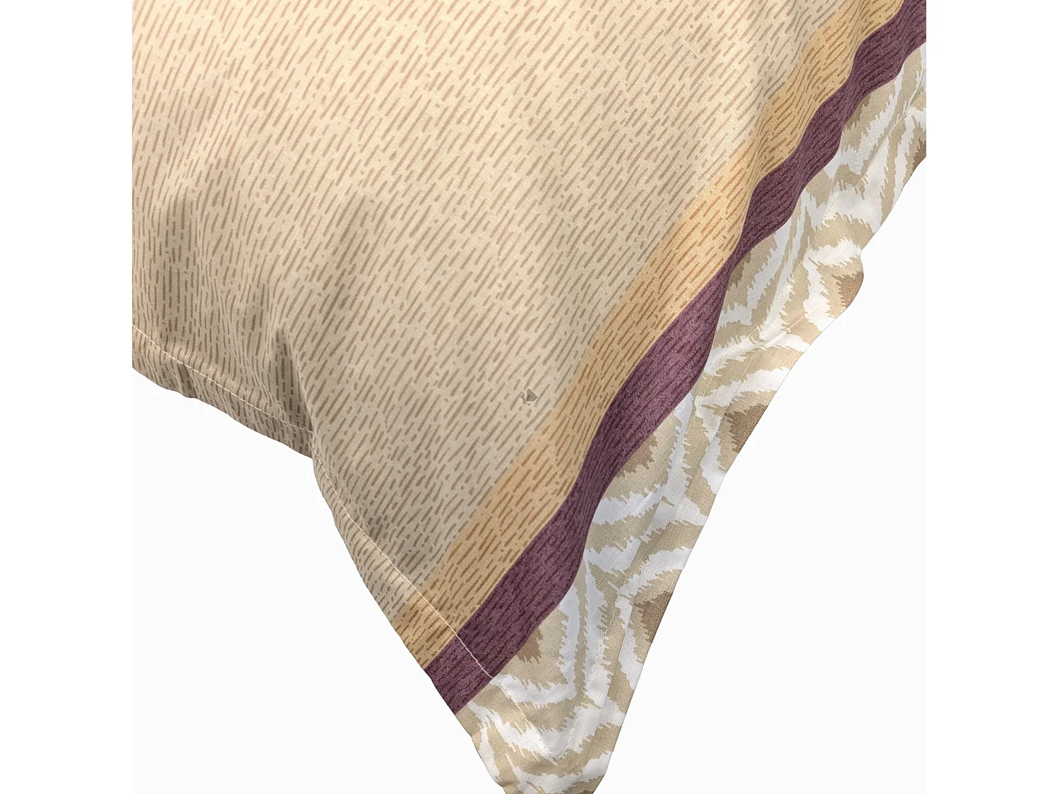 Taie d'oreiller 50x70 cm coton INOUK rose/beige