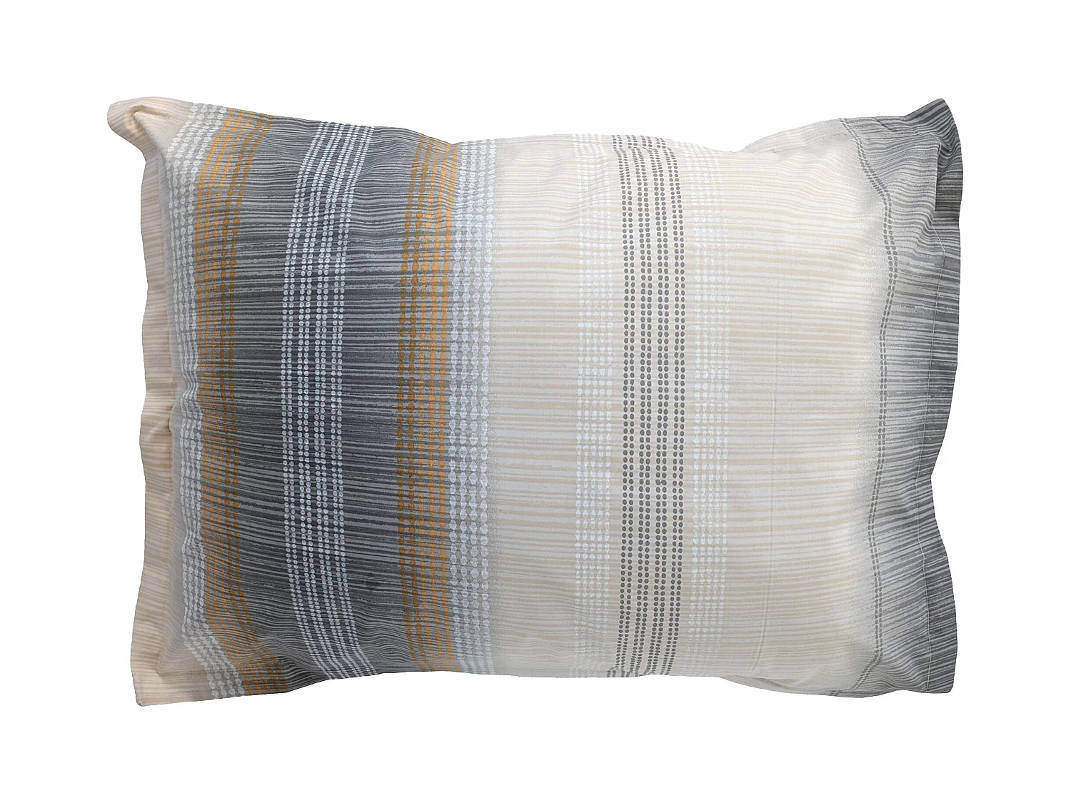 Taie d'oreiller 50x70 cm en 100% percale de coton ESTEBAN gris beige