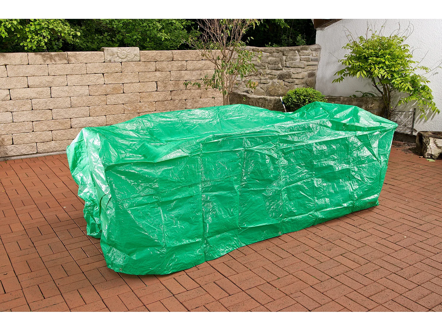 Cubierta del capó - Plástico - 295x135x90 cm - Verde - Abdeckhaube