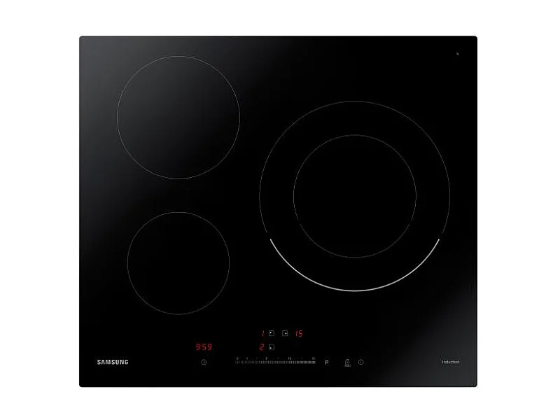 Table de cuisson induction - 3 foyers - 1 double foyer, 15 niveaux de p SAMSUNG - NZ63R3727BK