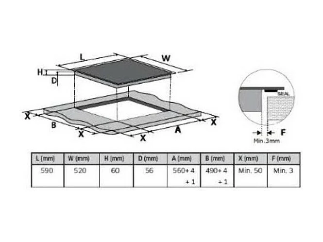 Table de cuisson induction - 3 foyers - 1 double foyer, 15 niveaux de p SAMSUNG - NZ63R3727BK