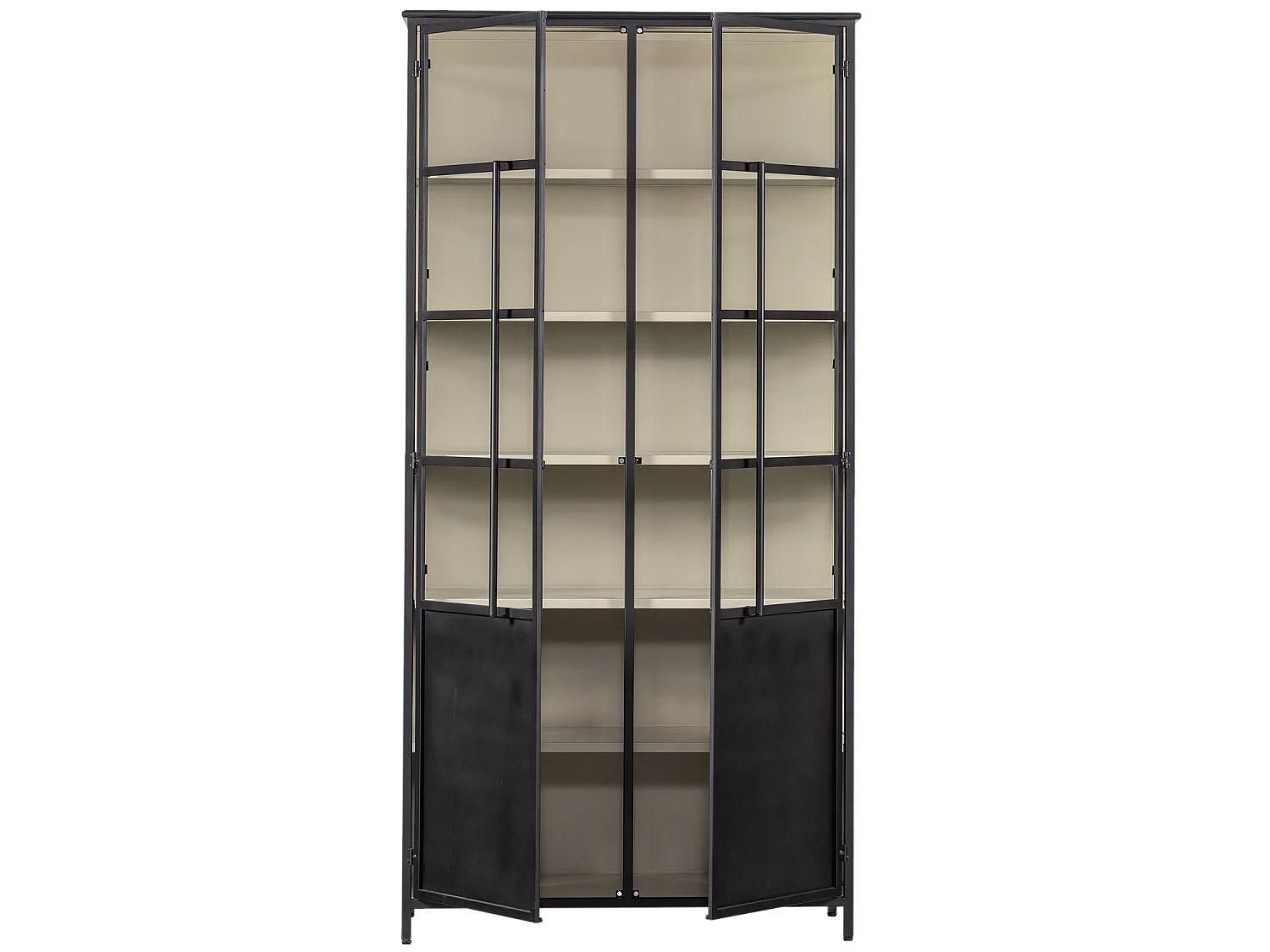 Vitrine 2 portes en fer EXHIBIT