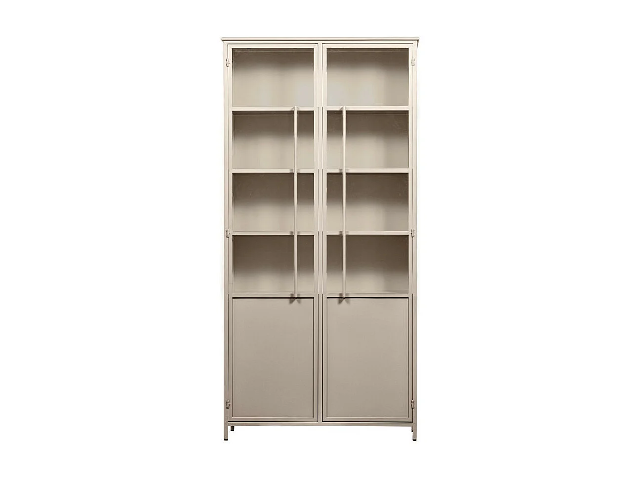 Exhibit XL - Vitrine 2 portes en métal H200cm - Sable