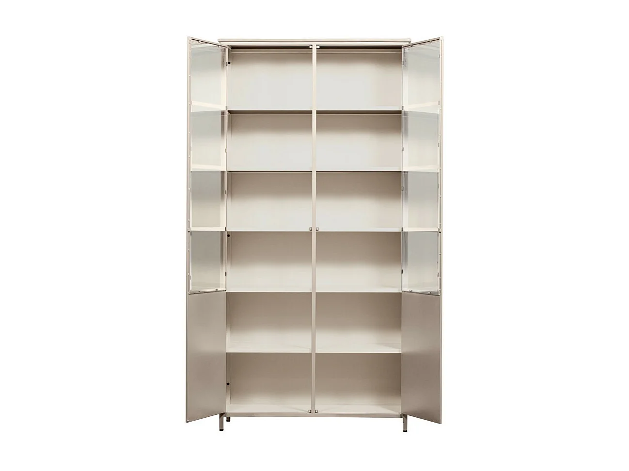 Exhibit XL - Vitrine 2 portes en métal H200cm - Sable