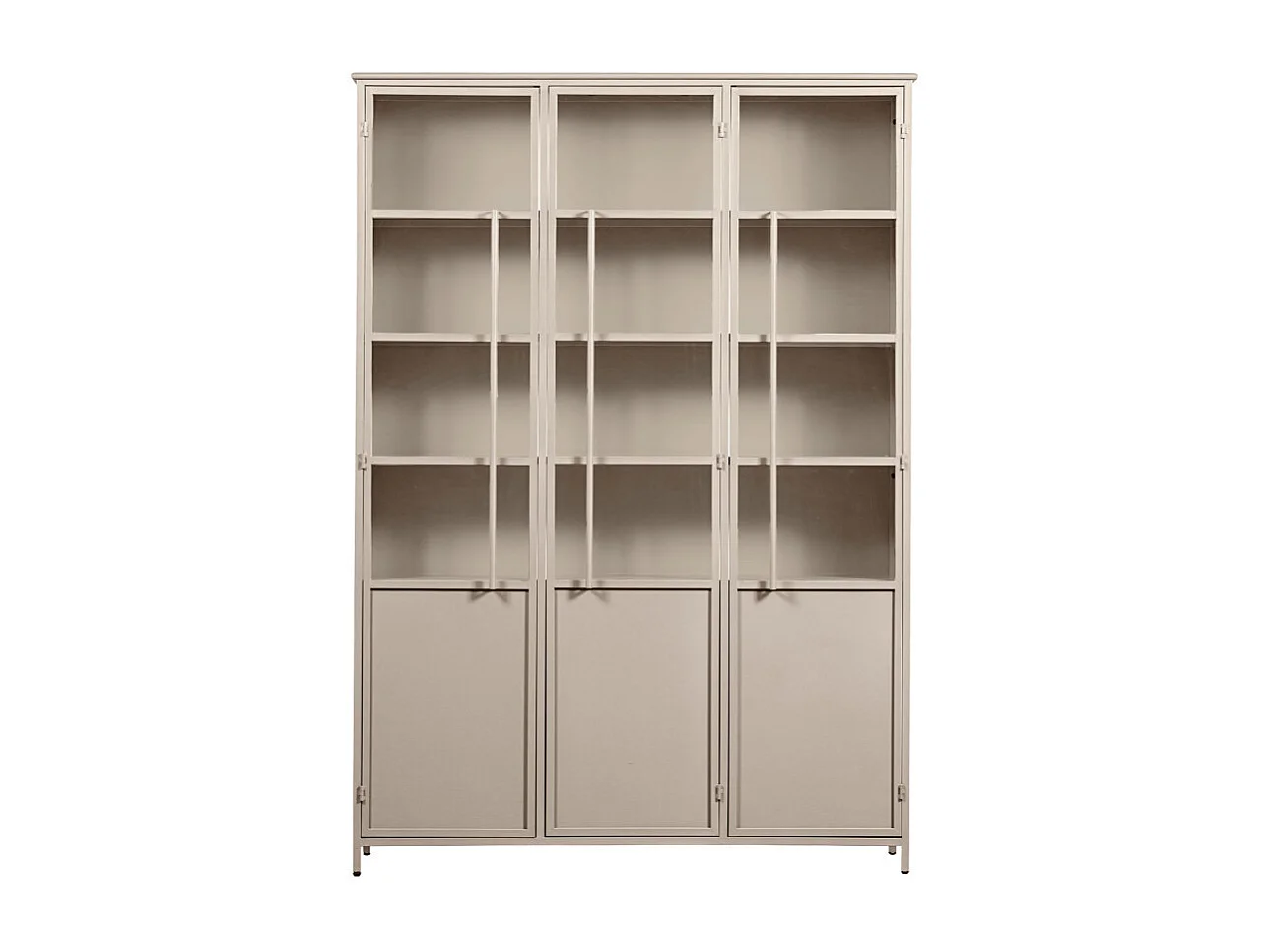 Exhibit XL - Vitrine 3 portes en métal H200cm - Sable