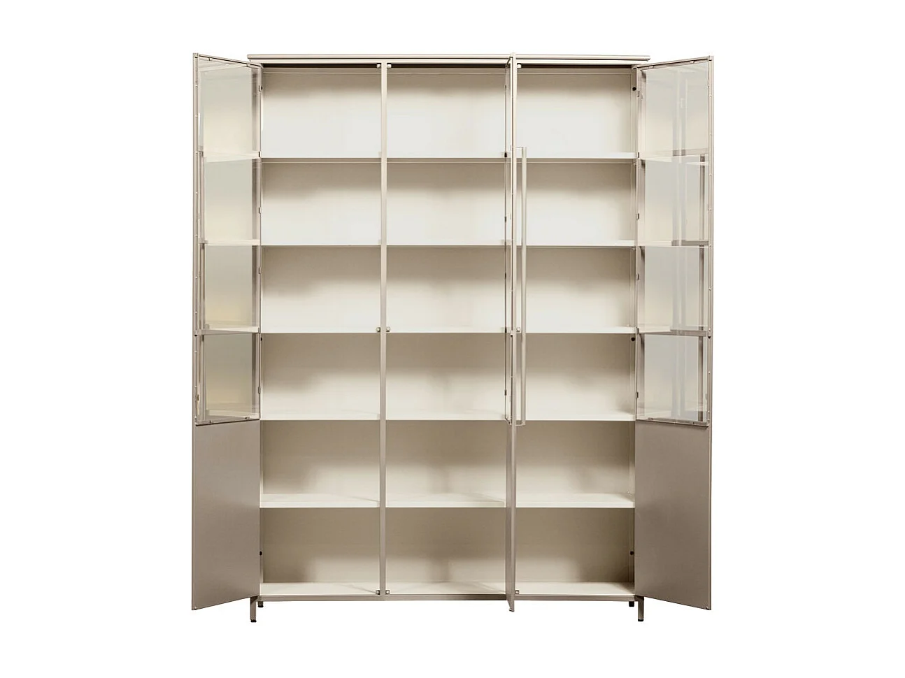 Exhibit XL - Vitrine 3 portes en métal H200cm - Sable