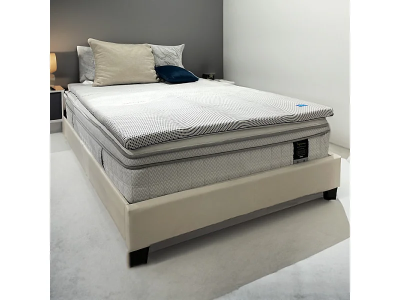 Surmatelas 180 x 200 cm mousse mémoire de forme et gel OXYGEL™ – HYPNOS