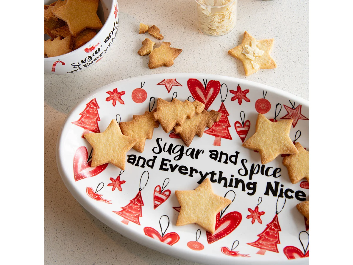 Assiette de Présentation de Noël "Bakery" 55cm Rouge