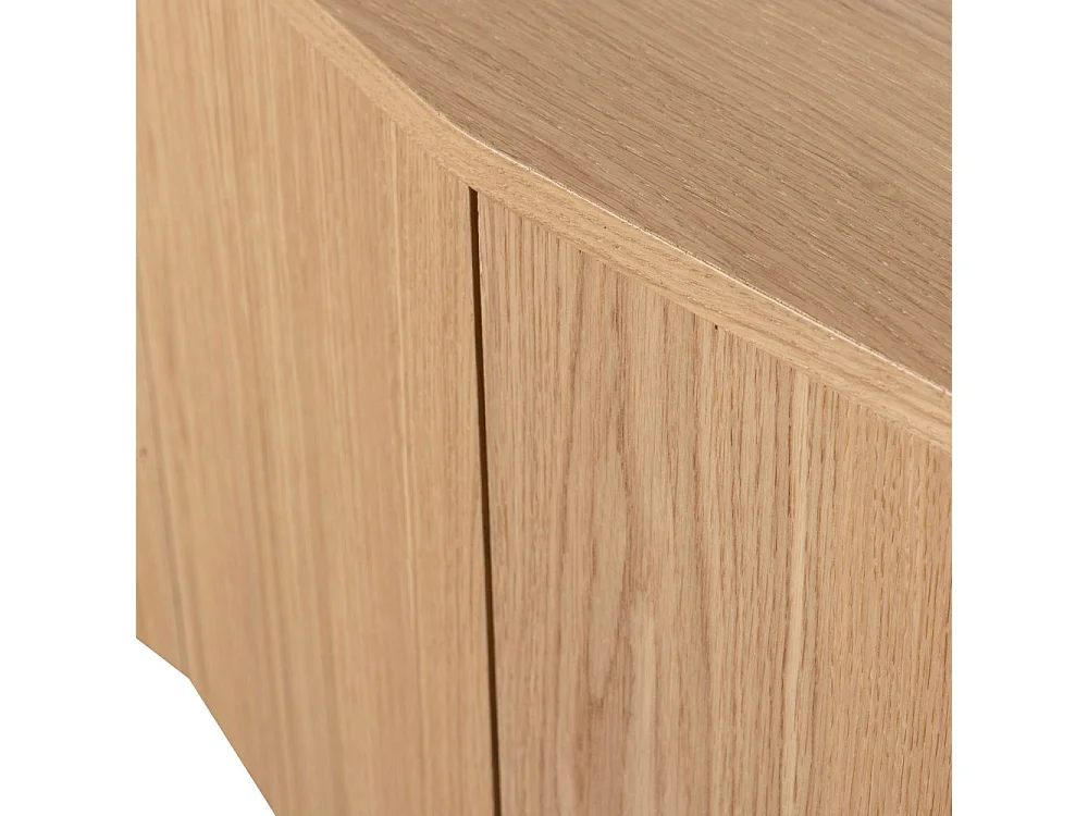 Zuma - Meuble TV 6 portes en bois L200cm - Bois clair