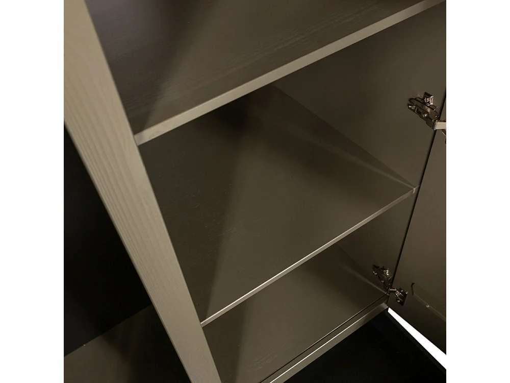 Alfie - Armoire 4 portes 1 tiroir en bois H210cm - Vert