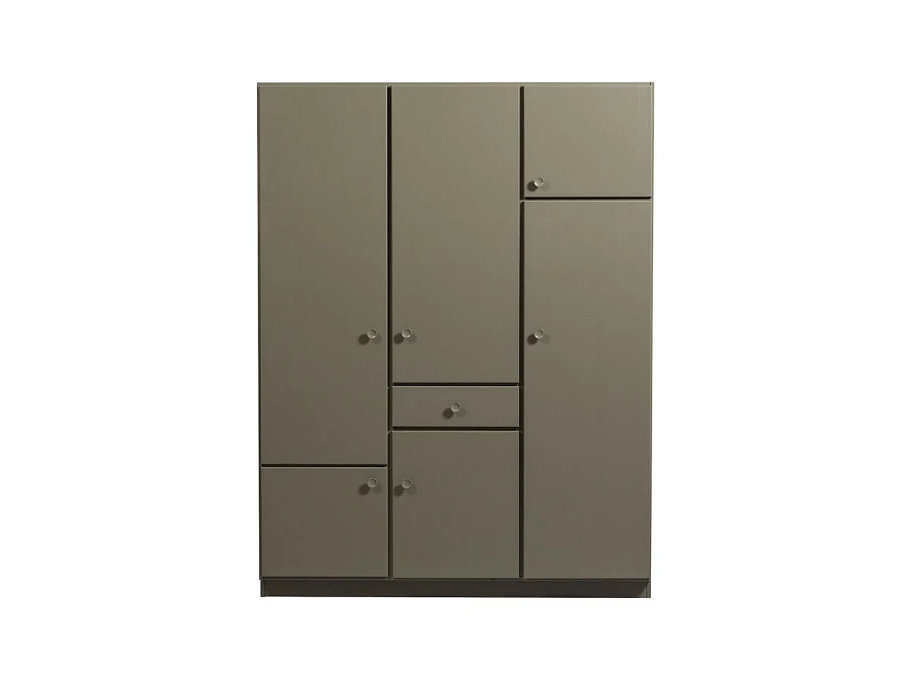 Alfie - Armoire 6 portes 1 tiroir en bois H210cm - Vert