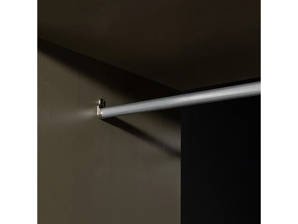 Alfie - Armoire 6 portes 1 tiroir en bois H210cm - Vert