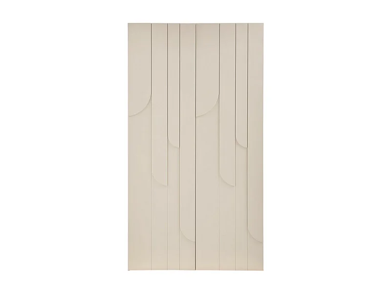 Rain - Armoire 2 portes en bois H200cm - Beige