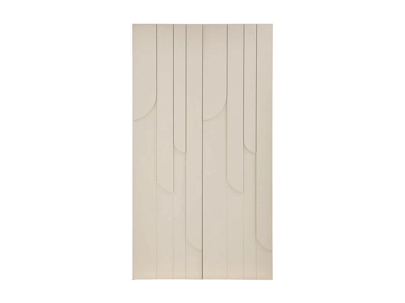 Rain - Armoire 2 portes en bois H200cm - Beige