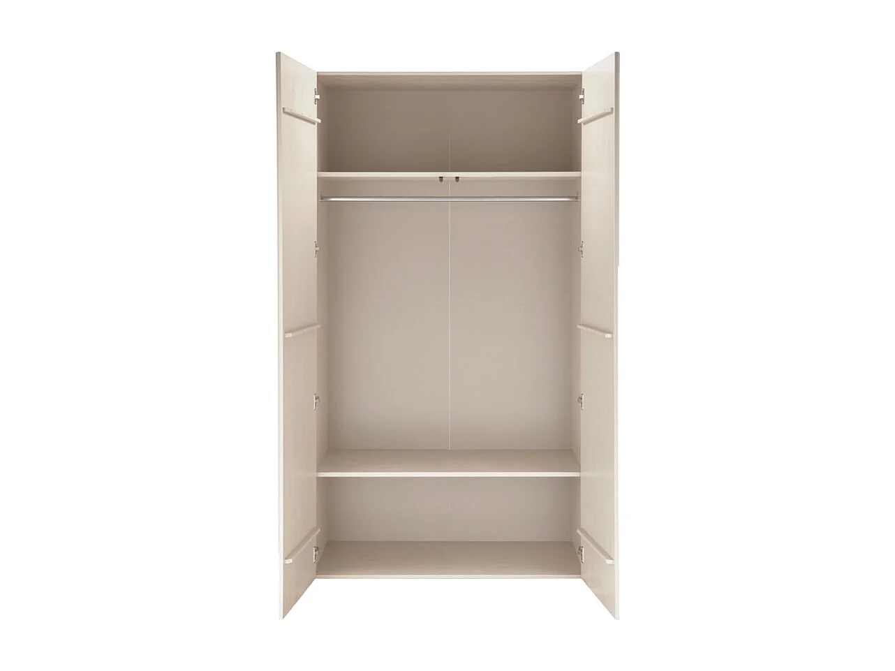 Rain - Armoire 2 portes en bois H200cm - Beige