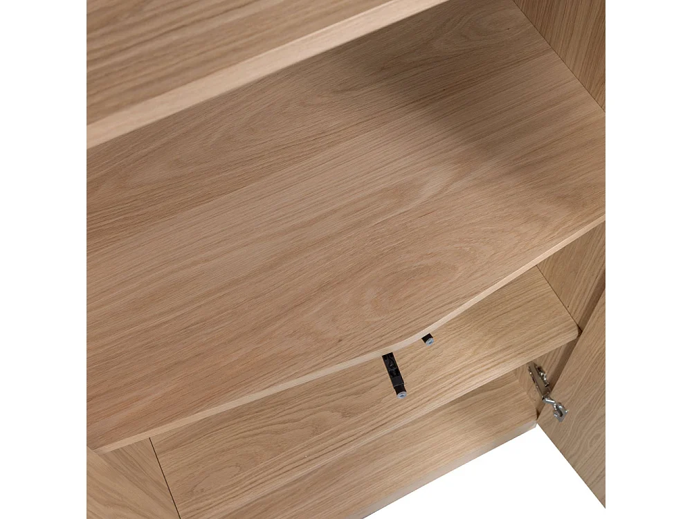 Zuma - Armoire 2 portes en bois H210cm - Bois clair