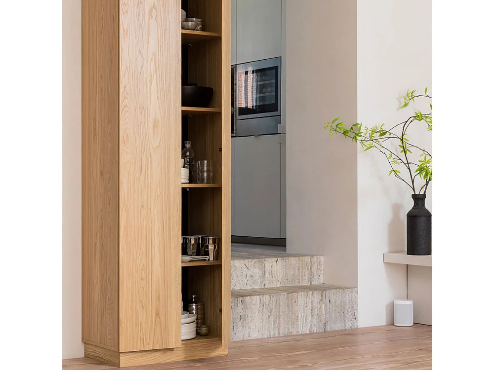 Zuma - Armoire 2 portes en bois H210cm - Bois clair