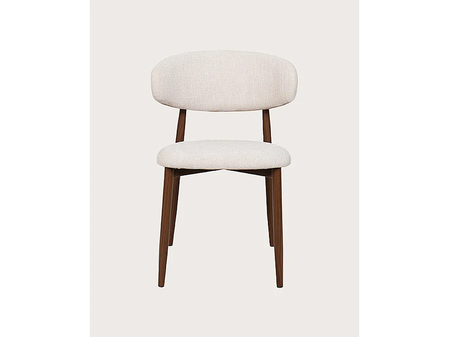 Kerin - Chaise en tissu et pieds métal