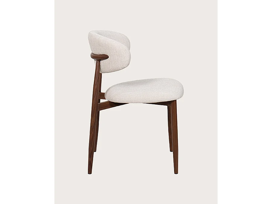 Kerin - Chaise en tissu et pieds métal