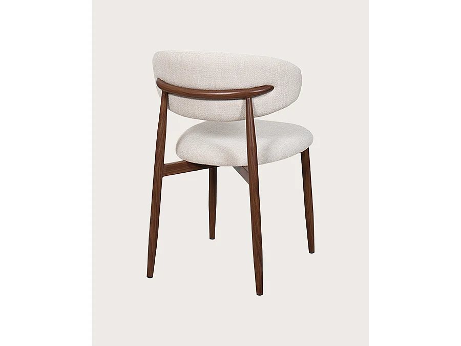 Kerin - Chaise en tissu et pieds métal